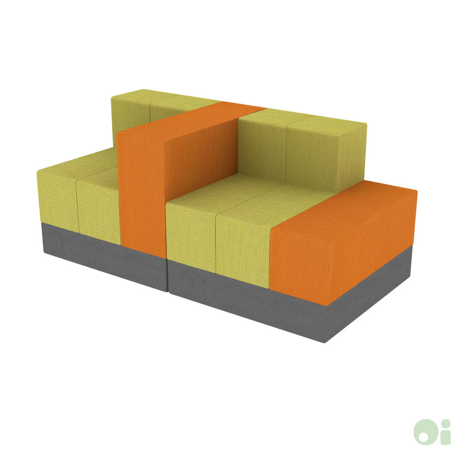 2Scape Sofa in Oriole & Sprout