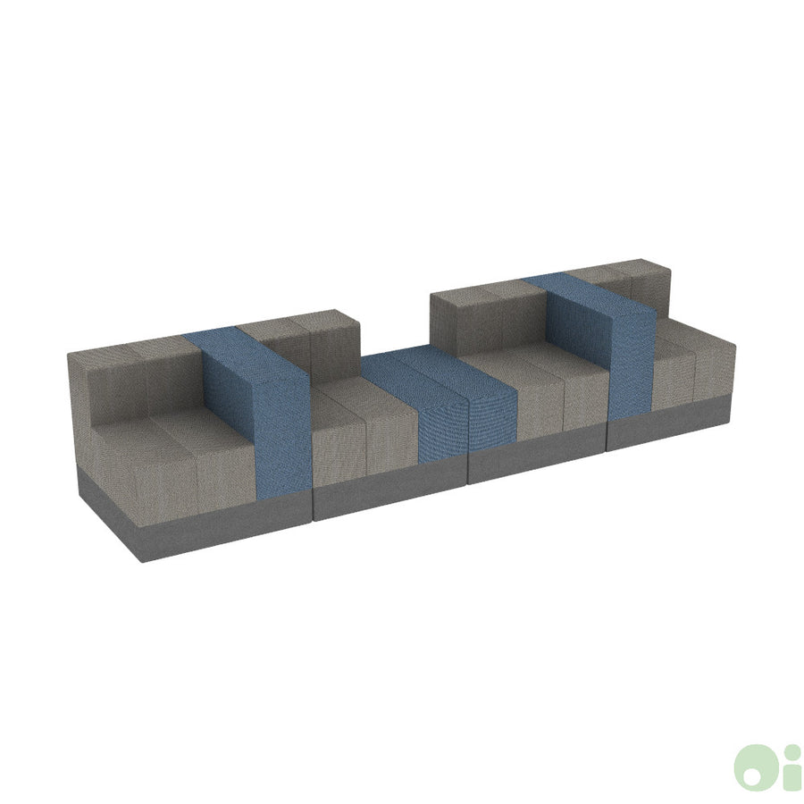 4Scape Commons Bench in Tidal & Forge