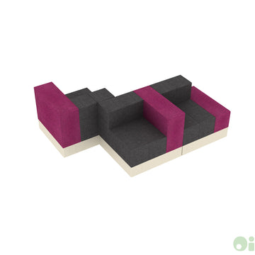 3Scape Lounge in Fucsia & Graphite