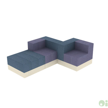 3Scape Lounge Sectional Layout in Tidal & Myth