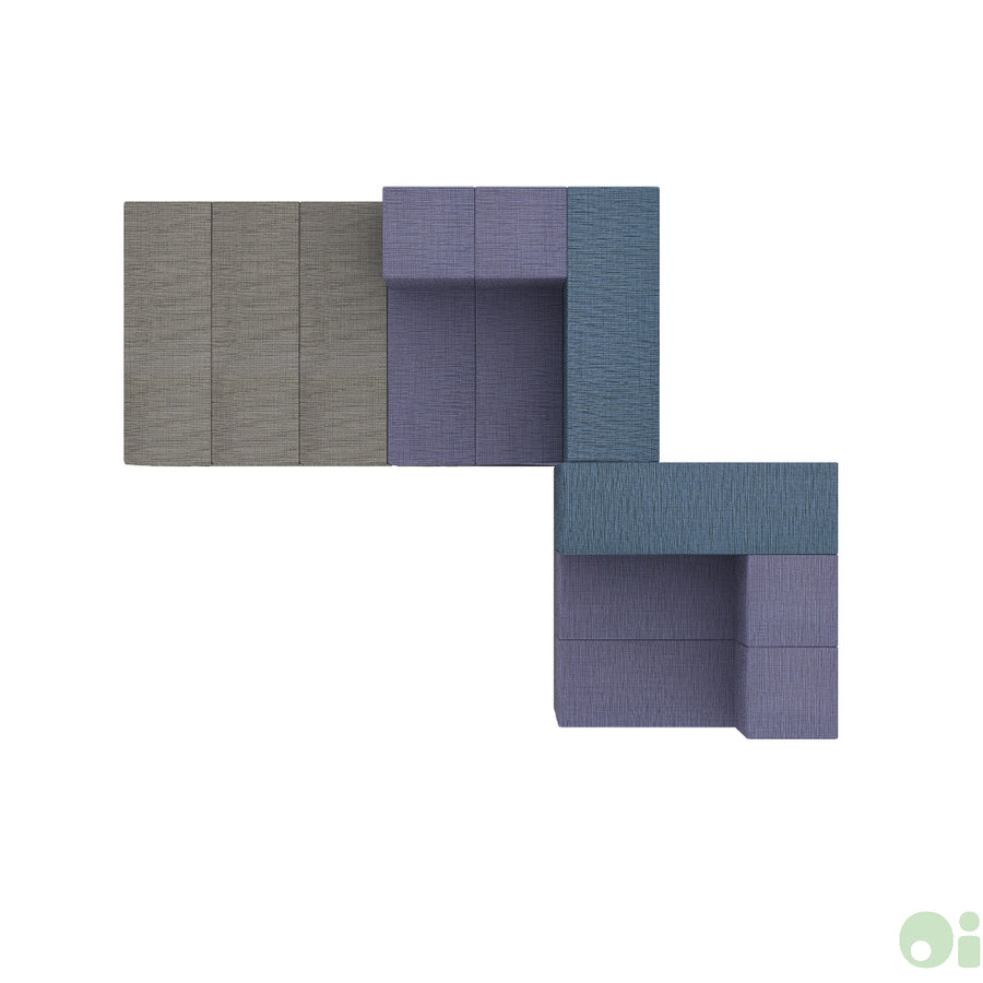3Scape  Lounge Sectional Layout in Tidal, Forge & Myth