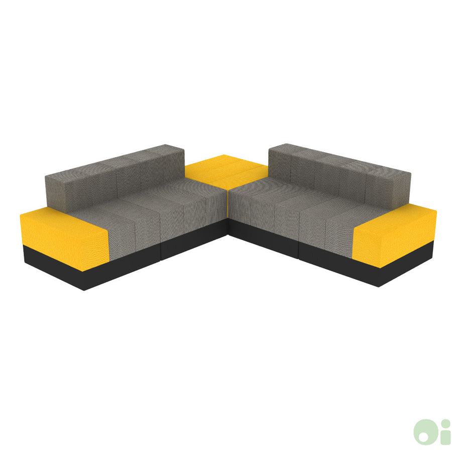 5Scape Sectional in Sundance & Forge