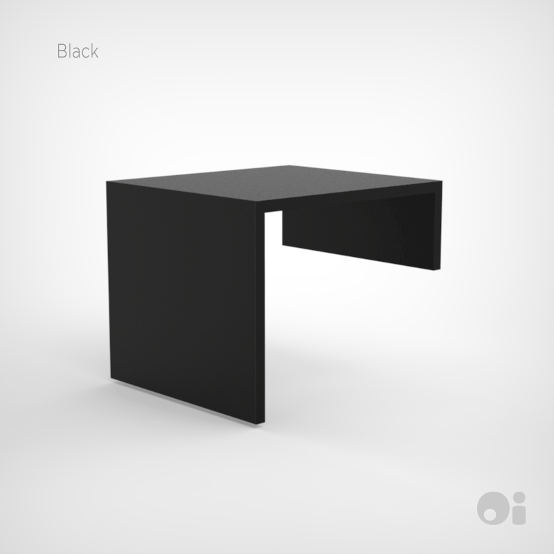 Cellular™ Arm Nesting Table in Black Microdot Finish